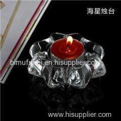 Machine Made High Quality Crystal Glass Candle Holder Candle Jar