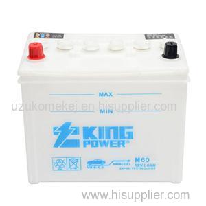 Long Life JIS Standard N60 Dry Charged Car Battery 12v60ah Auto Battery