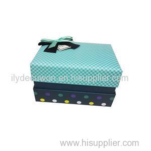 Cheap Price Retail Decorative Bow Tie Paper Gift Boxes With Tall Padded Lid