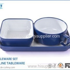 Premium Plastic Tableware Tea Cup And Plate Set