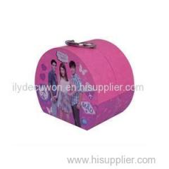 Vivid Graphic Printed Creative Grey CardBoard Baskets Suitcase Metal Button Handle Gift Boxes Suppliers
