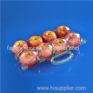 Apple Sales Transparent Packaging Box With Handle