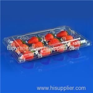 Transparent PET Plastic Box For 12 Strawberries