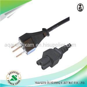 Switzerland 3 Pin Plug To IEC 60320 C5 Power Cord OS09/ST1