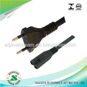2 Pin Plug To IEC 60320 C7 Brazil Power Cord