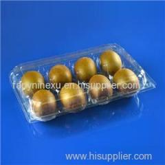 Clear Plastic PET Fruit Kiwi Clamshell Storage Boxes With Dividers