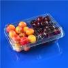 Plastic Packing 400g Cherry Fruit Box With Two Part Space