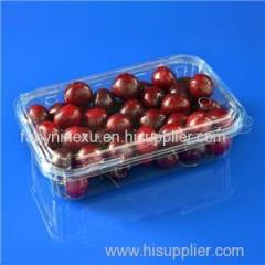 Disposable Clear PET Fruit Box For 500g Cherry