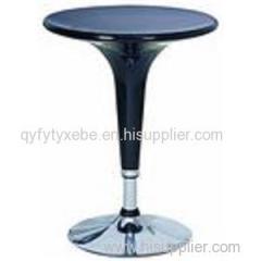 China Customized ABS Round Bar Table With Chromed Base