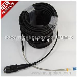 ODLC IP67 to LC Duplex Armored Single Mode Waterproof Fiber Optic Outdoor Patch Cable Assembly 50m 100m