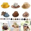 Straw Panama Fashion Wide Brim Hat Fashion Floppy Ladies Dress Hats Wholesale