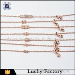 Cheap Adjustable Simple Zircon Charms Bracelets Factory With Good Quality