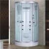 curve shape ABS material low tray sliding doors tempered glass shower cabin 90x90