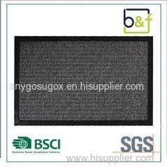 Bottom Price Rectangle Durable Polypropylene Surface Strip Pattern Gray Mat