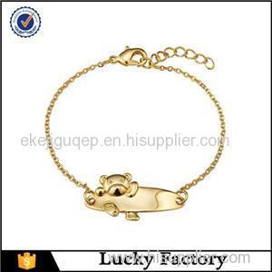 Personalized Cute18k Gold Plated Jewelry For Children Adjustable Children Bracelets Manufacturers