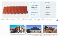 new fashion stone coated metal roofing sheet step tiles for housetop