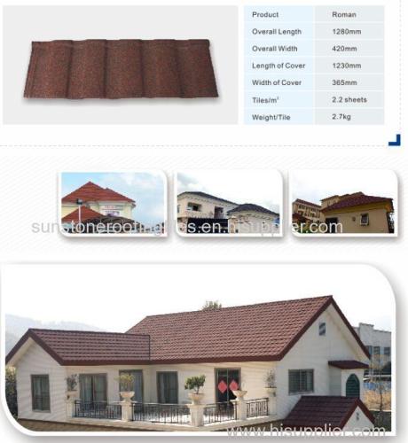 lightweight clip lock trapezoid zinc coating roof sheet roman style