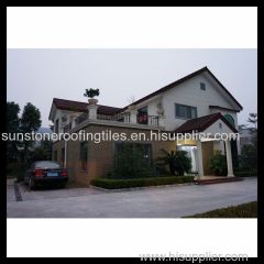 Popular Sunstone Roof Tile / Stone Chip Colour Steel Roof Tiles / Popular stone coated metal roof tiles