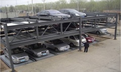 Automated three-storey car parking garage