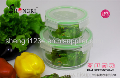 green round food storage container