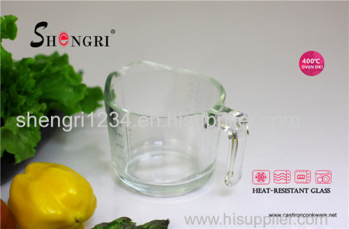 borosilicate glass meauring jug