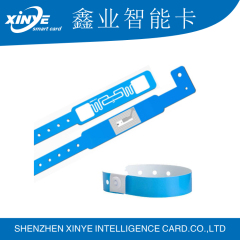 One time use rfid silicone bracelet wristband for concert/ticket/festival