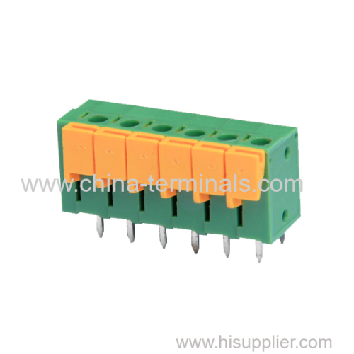 300V 10A Spring Pressure Terminal Blocks pitch5.08mm