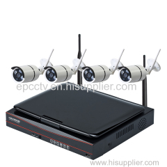 4CH 720P 960P 1080P Wireless NVR Kit with 10 inch monitor