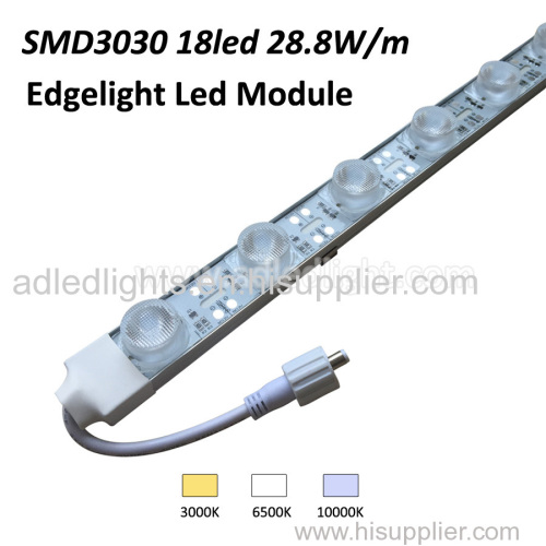 High power Waterproof 3030 18led/m edgelight led module light for 8-25cm light box