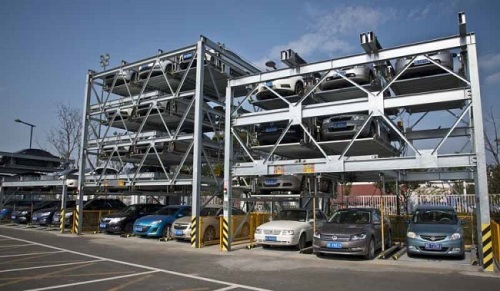 Four storey automatic parking system
