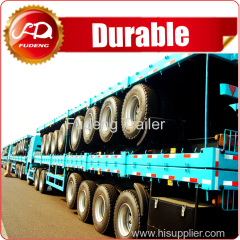 3 Axles Container Flat bed trailer flatbed truck trailer