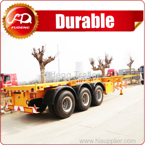 40ft skeleton semi trailer 3 axles skeletal semi trailer skeleton container made in China