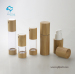 ABS plastic airless bottle with bamboo cover airless pump bottle