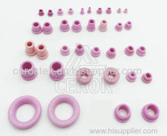 High precision textile ceramic eyelets guide