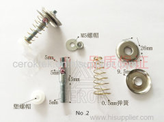 Textile ceramic yarn tensioner brake