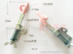 Textile ceramic yarn tensioner brake