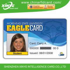 Passive glossy or matte finish rfid school student id card