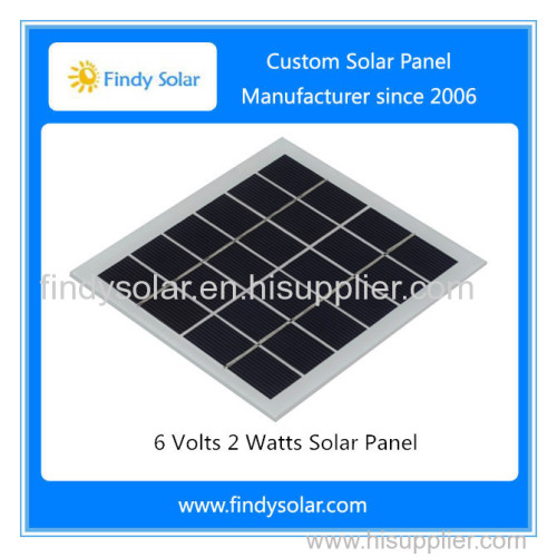 6 Volt Solar Panel 2 Watts Polycrystalline Solar PV Panel