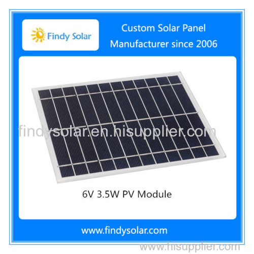 Solar PV Panel 6V 3.5W Mono crystalline