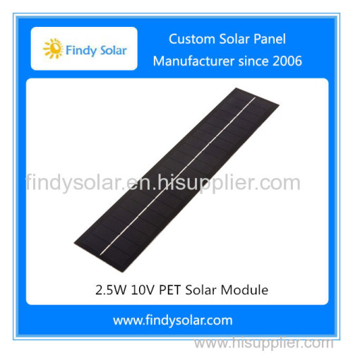 10V Small Solar Panel 2.5W PET laminated