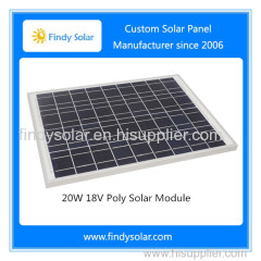 Solar Panel 20 Watts 12V Polycrystalline
