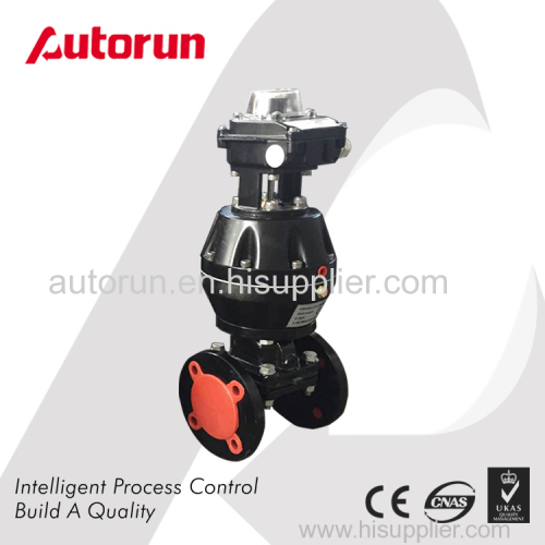 FLUORINE LINED PNEUMATIC ACTUATED DIAPHRAGM VALVE