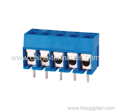 5.0mm 12A UL/ROHS blue color pitch Wire Connecting Terminal Block manufacturer