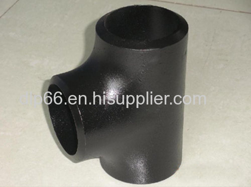 A234 WPB black butt-welding pipe fitting tee for structure pipe