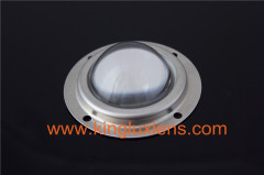 Optical cob led flashlight glass lens