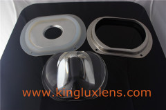 150*80 degree Led Glass Optical Lens with Reflector