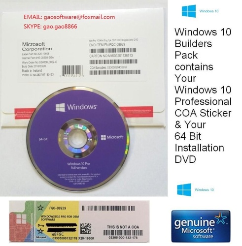 oem software windows 10 home coa lable oem original new win 10 key license