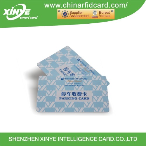 Matte finish 13.56mhz PET or ABS rfid parking card with offset printing