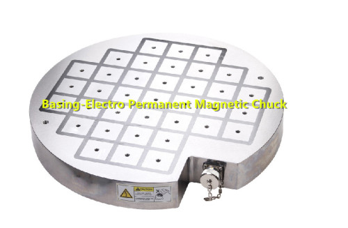 Electronic permanent magnetic chuck for five axis machining center