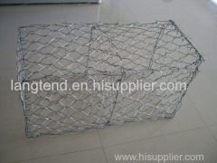Erosion Controll Stone Cage Galvanized / PVC Coated Hexagonal / Weld Gabion Box Basket